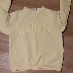 Cedar Crest Yellow Crewneck Sweatshirt